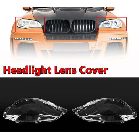 Auto Scheinwerfer Abdeckung Glas Kopf Licht Lampe Objektiv Shell Abdeckung  Für E71 X6 2008-2014 Links