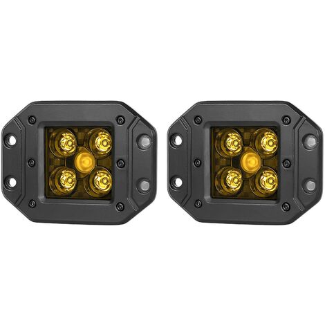 25w LED Off-Road-Arbeitslicht Wasserdichtes Fahrlicht Quadratisches  Nebellicht Gelbes Licht für Auto-LKW