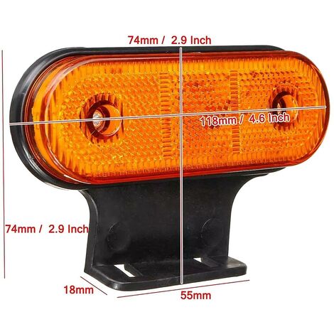 Kaufe Für Anhänger Lkw Caravan LED Seite Marker Lampe Auto Zubehör