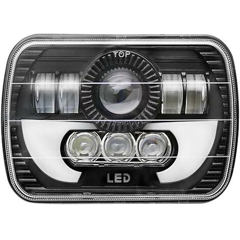LED Scheinwerfer 7 Zoll black Standlicht,Abblendlicht und