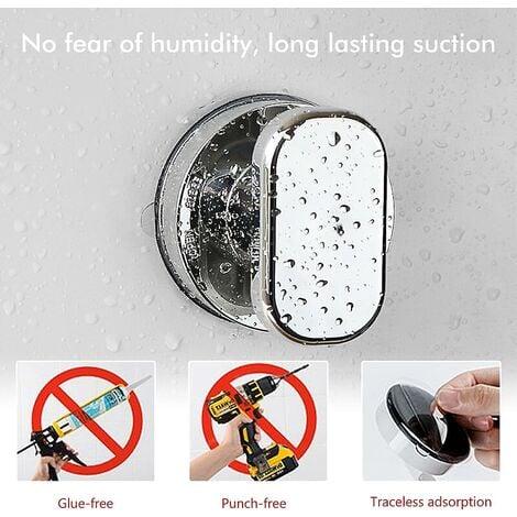 Homoyoyo 4x Saugnapf Türgriff Kunststoff - Wiederverwendbar & Rutschfest - Ohne Bohren Montage