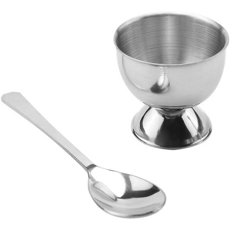 Eierknacker Set Edelstahl - Komplettset Mit Löffeln & Bechern Für Perfekte Frühstückseier