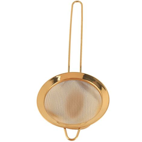 Mehlsieb Edelstahl 40cm - Rundes Küchensieb Feinmaschig Multifunktional