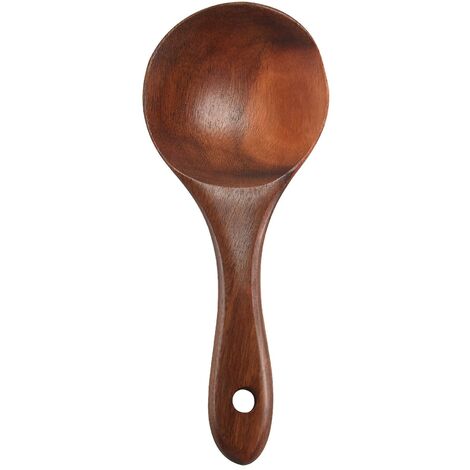 Teak Holz Löffel Natures Massivholz Reislöffel Holz Reis Paddel Servierlöffel Holz Küche Utens (1/5)