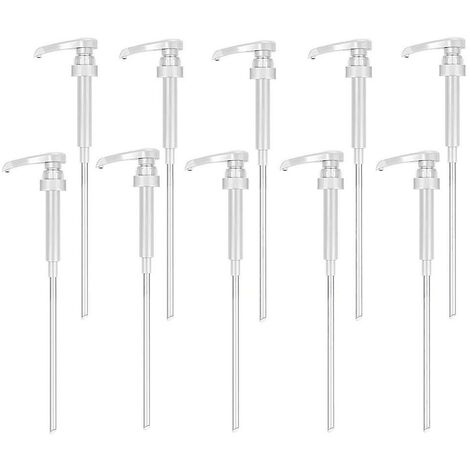 6 Sirup Spender Set - Monin Pumpspender Für Kaffee & Getränke In Gold, Schwarz, Weiß