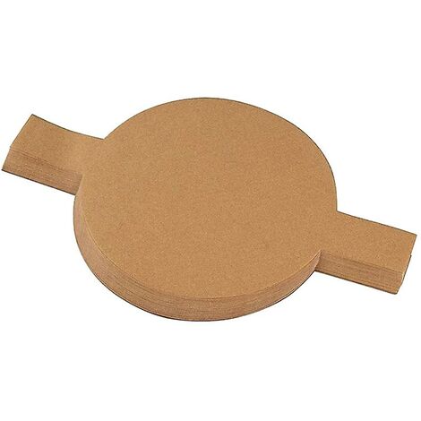 100 Stück vorgeschnittene runde Kuchenform-Einlagen, rundes, antihaftbeschichtetes Pergamentpapier mit Hebelaschen zum Backen (1/5)