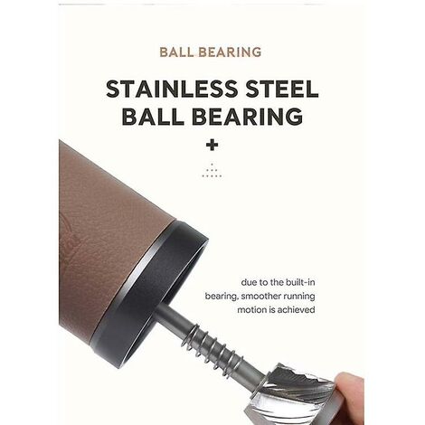 Jia Hu Manuelle Kaffeemühle & French Press Set - Handmühle Für Zuhause & Reisen