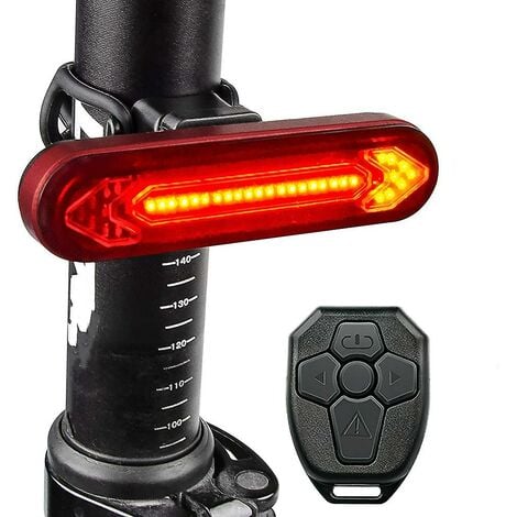 Fahrradrücklicht mit Blinker/Fernbedienung, wiederaufladbares LED- Fahrradrücklicht, sicheres Radfahren