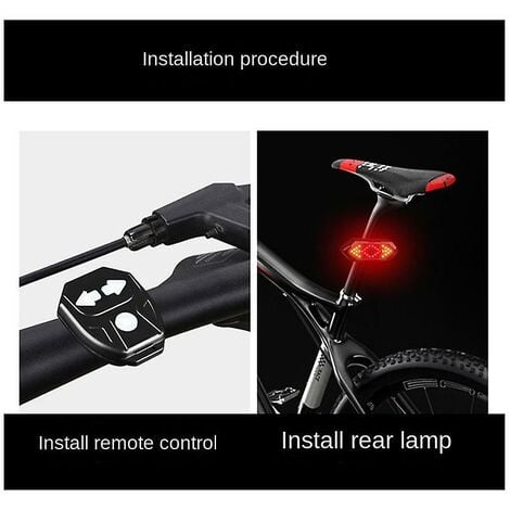 2 stücke Fahrrad Licht Fernbedienung Blinker Fahrrad Rücklicht Mit