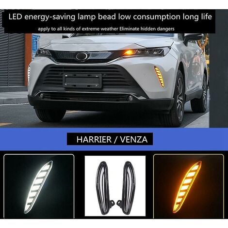 Für Venza 2021 2022 Auto Led Tagfahrlicht Drl Fließende Blinker Nebel  Lampe, gelbes Licht