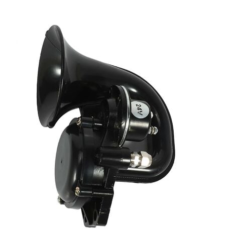 LKW 135 dB Horn 12/24 V super lautes Trompetenhorn mit elektrischem Ventil  flach für Auto