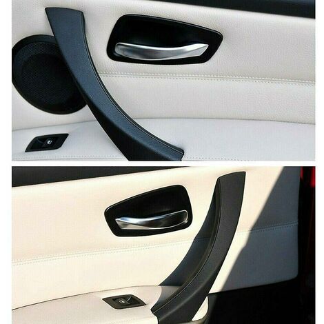 Auto Linke Seite Schwarz Innere + äußere Tür Panel Griff Pull Trim Abdeckung  Für E90 E91