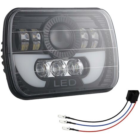 thumbnail image 2 of 120W 5x7 / 7x6 LED Projector Headlights Hi/Lo Beam For Chevy Express Van 1500 2500 3500 – H6054 Replacement 2 of 5