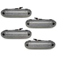 4 Stück Auto-LED-Seitenlicht mit klarer Linse und Rot für Miata Mx-5 1990–2005