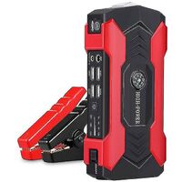 Auto-Starthilfe, Bmatwk 2500a Peak 23800 mAh tragbare Autobatterie-Starthilfe / 8,0 l Dieselmotor 12 V Batterie-Booster mit Rückwärtsladung