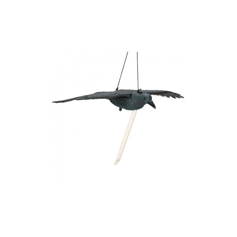 Repellente per uccelli 83x45x10cm corvo nero volante