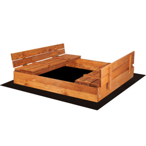 Tavolo Sabbia Per Bambini Pieghevole In PVC 50x50x8 Cm - Scatola Sensoriale Portatile Per Giochi Esterni/Interni - Giocattolo Educativo Blu - 5