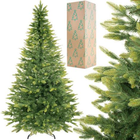 Albero Di Natale Artificiale 180 Cm - Stretto E Realistico - Con Base Stabile - Foto 3