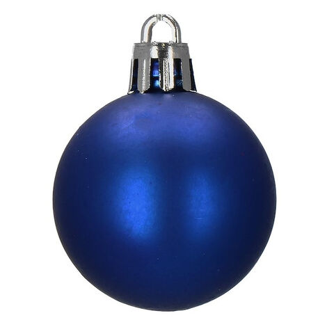 16 palline di Natale decorative, per albero di Natale - Decorazioni per albero di Natale, palline sospese per decorazioni natalizie (blu, 6 cm) | Leroy Merlin