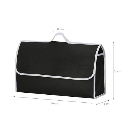 MINKUROW Rete Portaoggetti per Bagagliaio Auto, [4 Pezzi 60x25cm] Organizer  Tascabile per Bagagliaio Auto, Borsa Rete