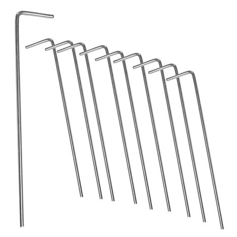 4 Paletti Metallico Per Giardino 43cm | Con Viti E Dadi | Per Cartelli, Tendaggi, Piante - Foto 2