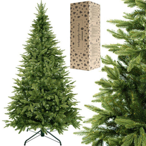 SPRINGOS Albero di Natale Artificiale Abete 180 cm Abete Argento Qualità Premium Fedele ai