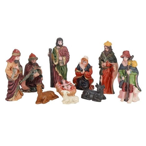 Presepe Per Natale | Statuine Presepe | Presepe Natalizio | Presepe Bambini  | Piccole Statuine Per Presepe | Set Di Statuine Di Gesù Con Figure Della