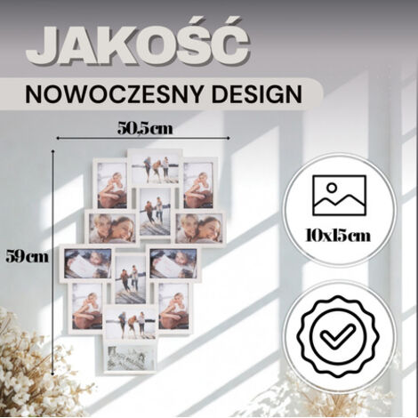 Cornici Magnetiche Bianche 10x15cm - Set Da 12 Per Frigorifero E Superfici Metalliche - Foto 14