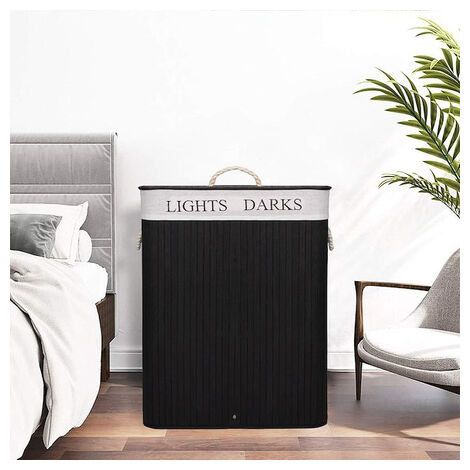 Cesto Bucato Bambini 58L Rosa - Tela Con Chiusura A Coulisse | Per Nursery E Giocattoli - Foto 5