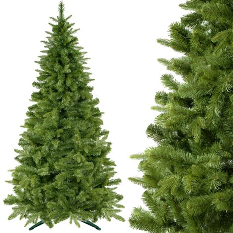 SPRINGOS Albero Di Natale Artificiale Premium Abete 220 Cm - Rami In PE, Supporto In Metallo Incluso, Aspetto Naturale E Resistente