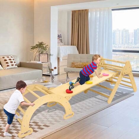 Toboggan Pliable Joparri Avec Panier Basket - 4 En 1 Pour Enfant - Intérieur/Extérieur - Rouge - 35kg Max