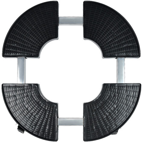 AUFUN Porte Plante a roulettes, réglable Plateau Roulant avec Roues rotatives à 360°, Capacité de Charge 150 kg, Aide au Transport pour Plantes (Noir)