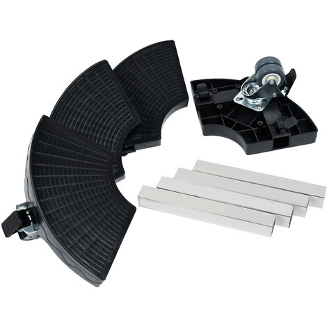 AUFUN Porte Plante a roulettes, réglable Plateau Roulant avec Roues rotatives à 360°, Capacité de Charge 150 kg, Aide au Transport pour Plantes (Noir)