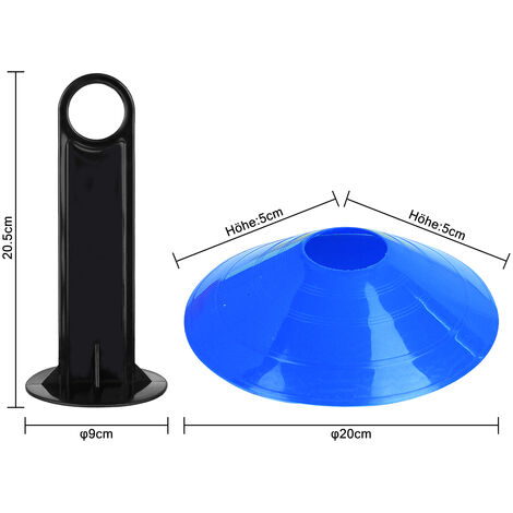 AUFUN 50 Pcs Plots Entrainement, Plots De Marquage pour Football