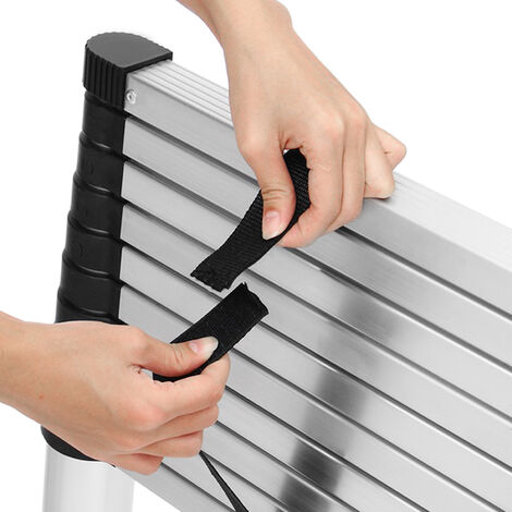 AUFUN Échelle télescopique télescopique en aluminium 2,6 m