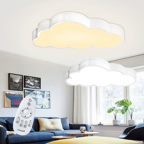 AUFUN 48W nuage LED dimmable plafond avec télécommande