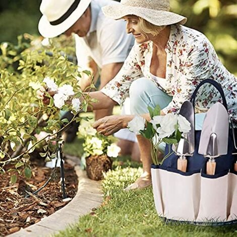Outils de Jardinage, DEWINNER à Main Ensemble Outils de Jardin pour Plantes, 23 PCs Kit Avec Sac de Rangement, acier inoxydable, cadeau de femme homme