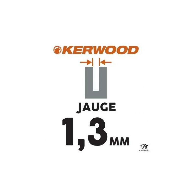 Kit Kerwood guide + chaîne tronçonneuse 35 cm, 3/8LP 1,3 mm. 52 maillons -  Matijardin