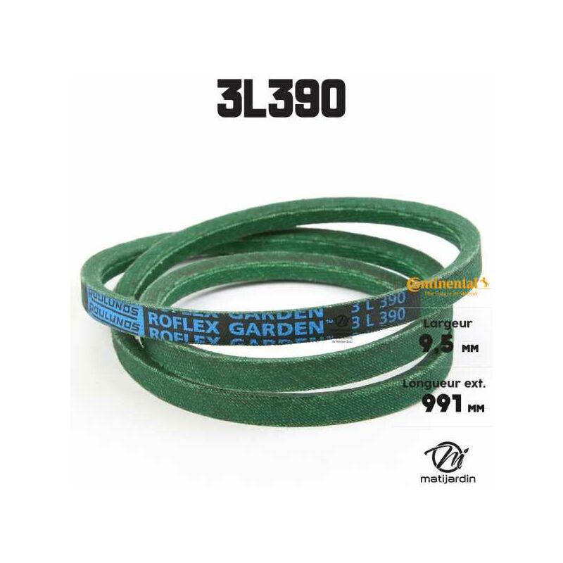 Matijardin Courroie Tondeuse 5L460 Kevlar - Compatible Continental, 15,8 X 9,5 X 1168 Mm Pour Tondeuses Autoportées