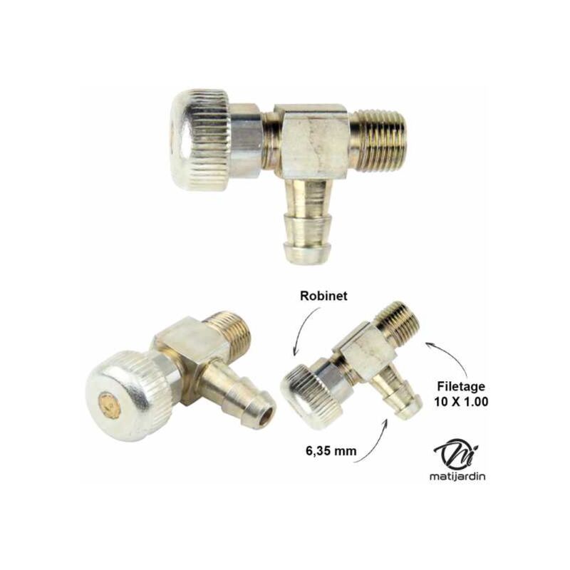 Robinet De Carburant En Laiton 8 Mm (5/16") - Pour Moto, Tracteur, Quad, Tondeuse à Gazon