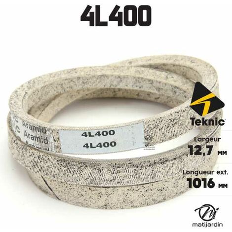 Courroie Tondeuse 4L900 Teknic Kevlar - 12,7x2286mm - Pour Autoportées Husqvarna, AYP