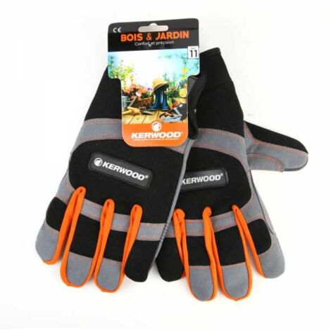 Gants gris. Bois et Jardin. Taille 11. Kerwood