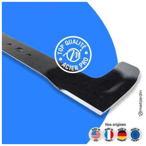 Vue 3 de Lame tondeuse pour Castelgarden les modèles 480 81004397/0 coupe 46 cm