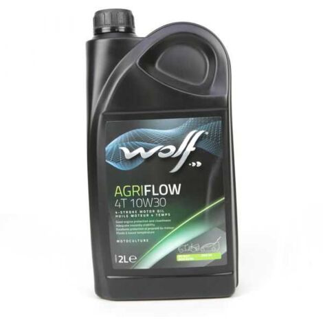 Huile moteur Agriflow 4T 10W30 Wolf 2 Litres (1/3)