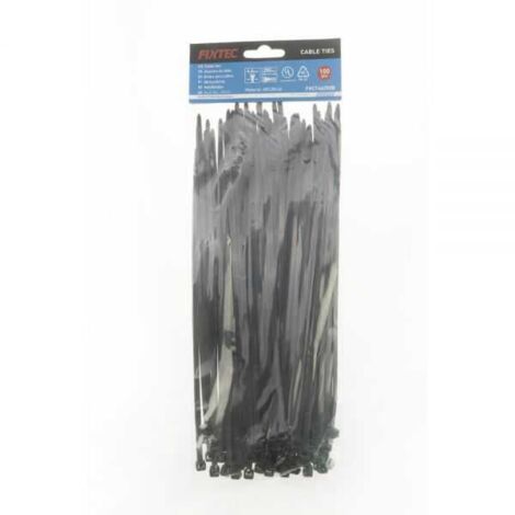 Lot de 100 attache-câble noire 4,6 x 250 mm - Fixtec (1/3)