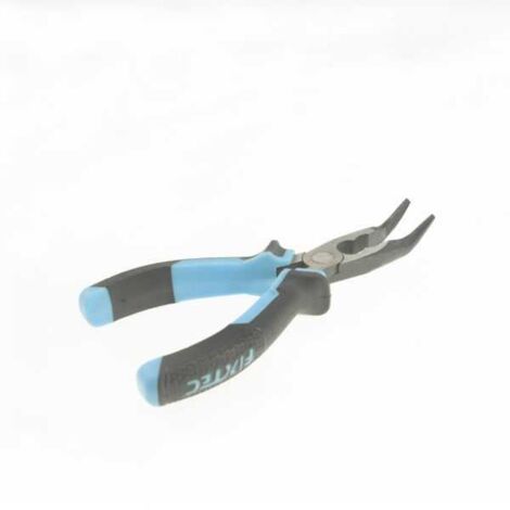 Pince à bec coudé long - 160 mm - Fixtec (1/3)