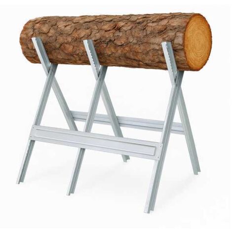 Chevalet à bûches en métal Kerwood – Support de sciage 150 kg (1/3)