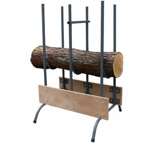 Chevalet à bûches en bois et acier – Capacité 150 kg – KERWOOD (1/3)