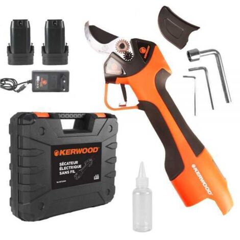 Sécateur électrique sans fil 14.4V – Coupe jusqu'à 30 mm – 2 batteries incluses – KERWOOD (1/5)