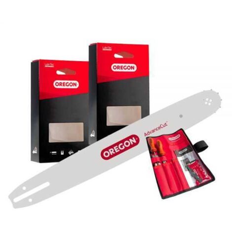 Kit Oregon Forestier Pro 3/8" – 40 cm – 60 maillons - guide + 2 chaînes + kit de lime - 649555 (1/4)